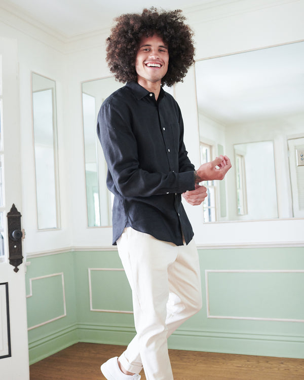 Wrinkle-free French Linen Shirt