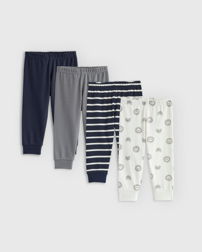 100% Organic Cotton Pants 4-Pack
