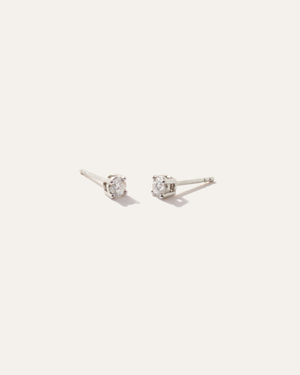 14K Classic Round Studs 0.28 Carat