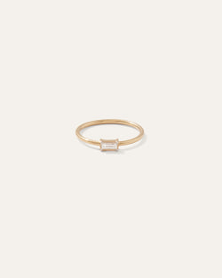 14K East West Diamond Baguette Ring