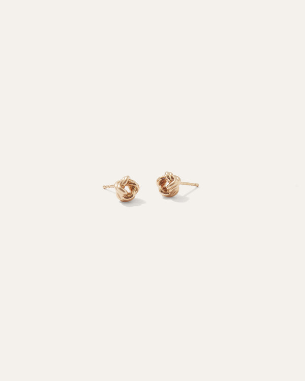 14K Gold Love Knot Earrings