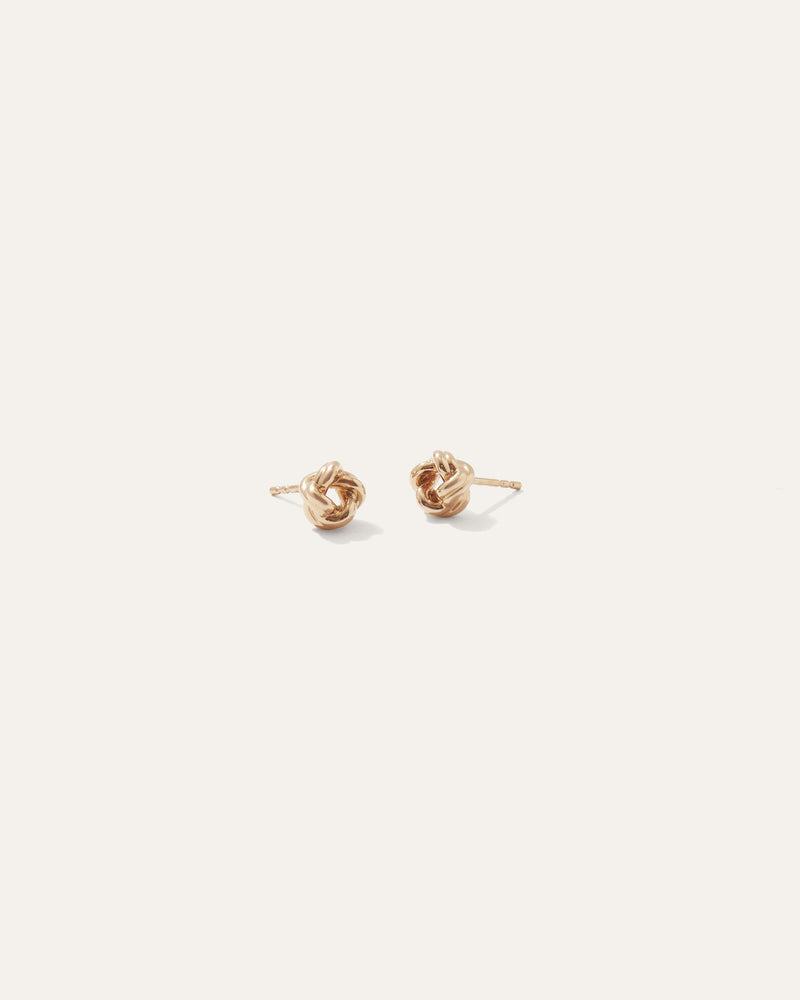 14K Gold Love Knot Earrings