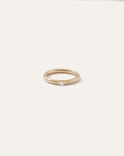 14K Gold Solo Diamond Reese Ring