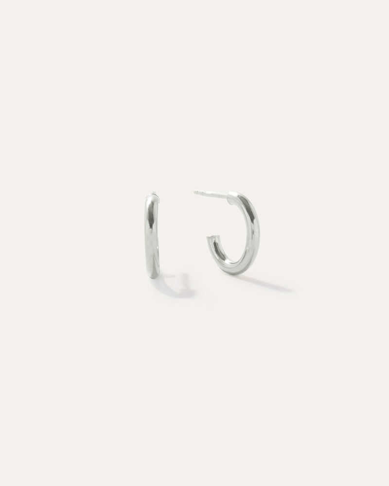 14K Gold Half Huggie Hoops