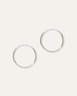 14k Gold Everyday 18mm Hoops