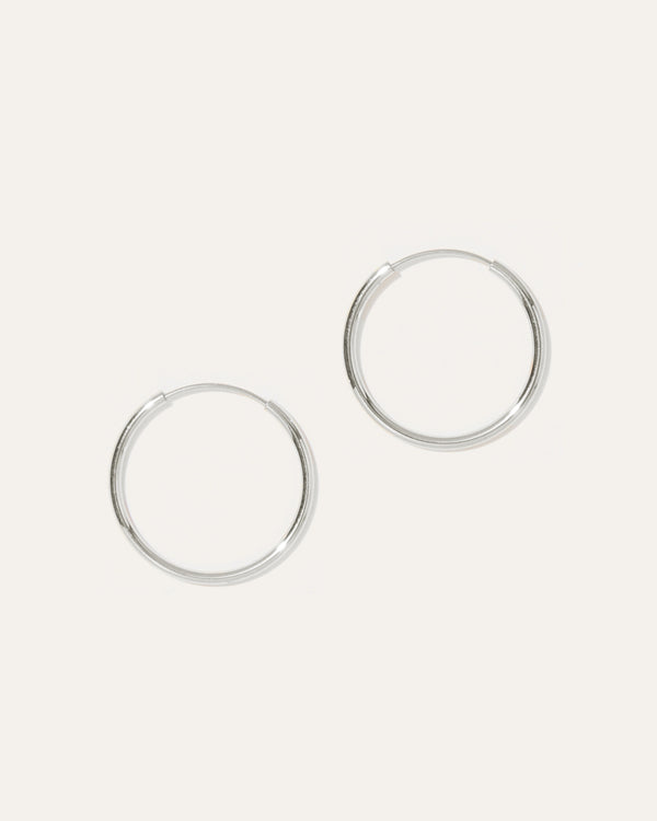 14k Gold Everyday 18mm Hoops