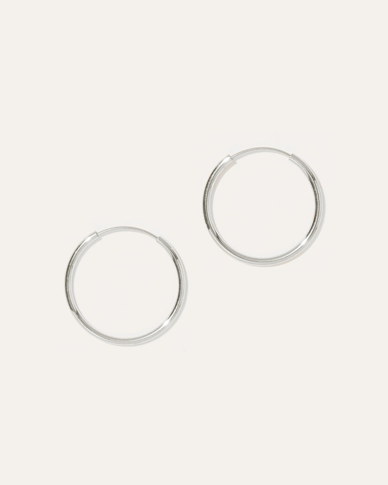 14k Gold Everyday 18mm Hoops