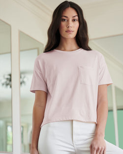 100% Organic Cotton Boxy Pocket Tee