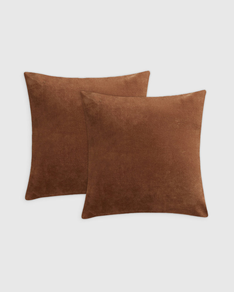 Washed Velvet Pillow Cover - Set of 2