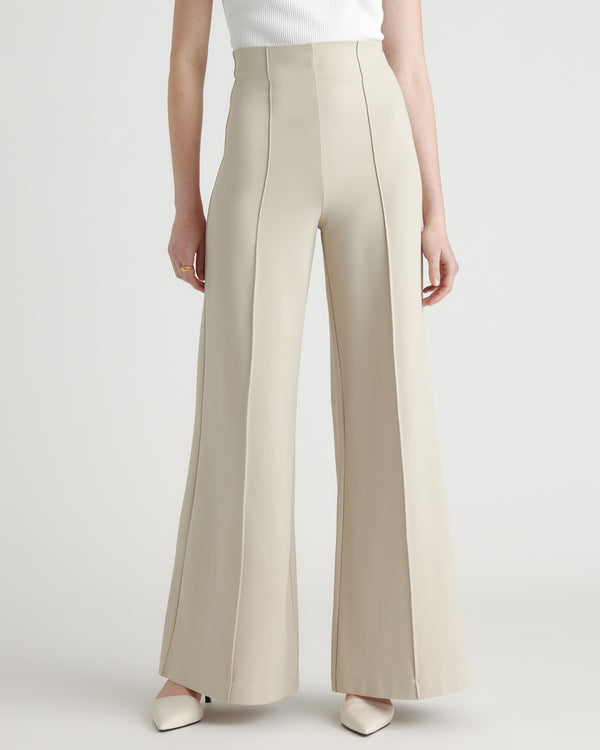 Ultra-Stretch Ponte Super Wide Leg Pant