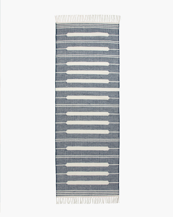 Beck Stripe Wool Kilim Rug