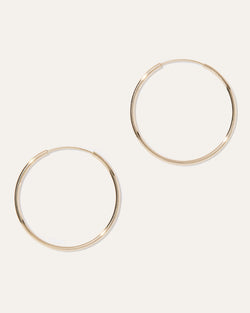 14k Gold Everyday 25mm Hoop Earrings