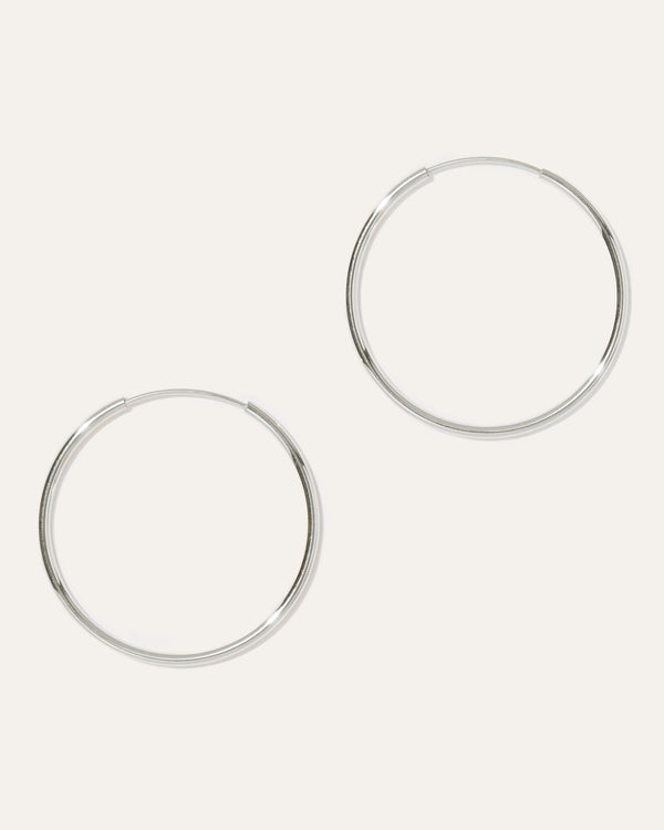 14k Gold Everyday 25mm Hoop Earrings