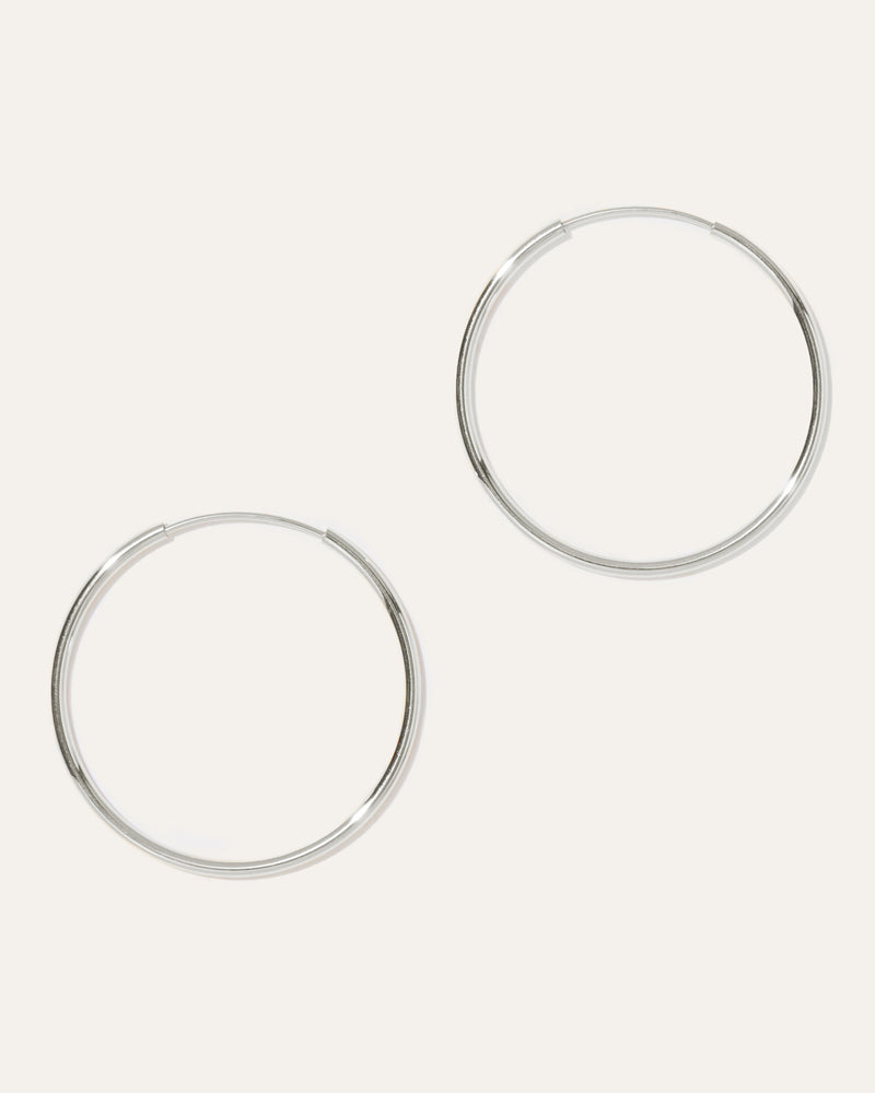 14k Gold Everyday 25mm Hoop Earrings