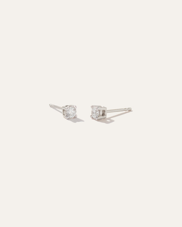 14K Gold Classic Round Studs 0.18 Carat