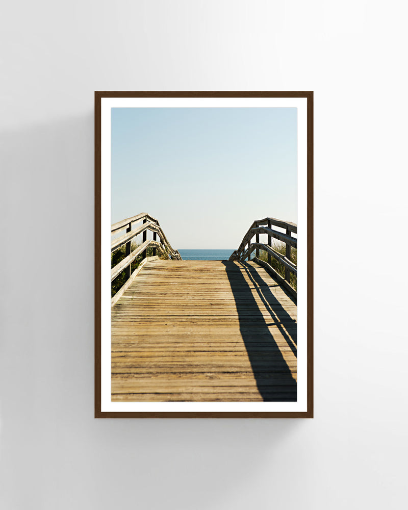 Seaside boardwalk Photography Wall Art