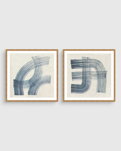 Argust Brush Stroke Duo Wall Art