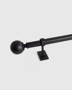 Ball Finial Curtain Rod Set