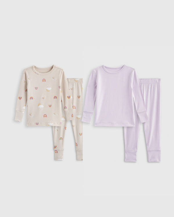 Bamboo Tight Fit Sleep 2-Pack - Baby Girl