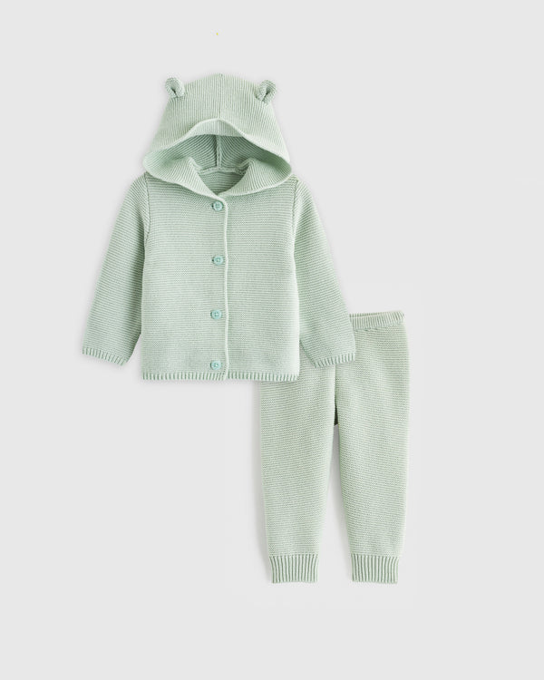 100% Organic Cotton Sweater Set  - Baby Gender Neutral