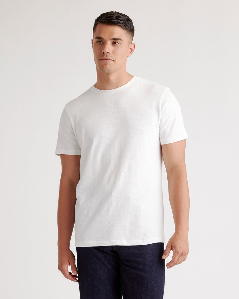 100% Organic Cotton Slub Crewneck Tee