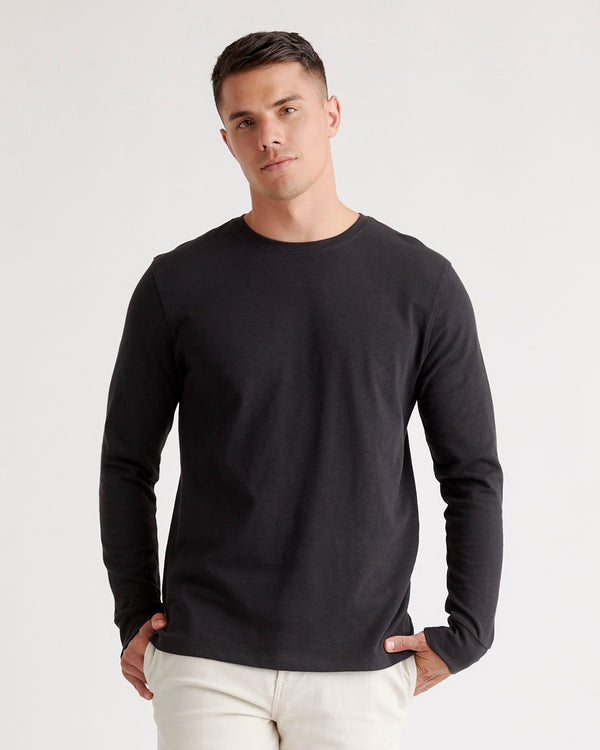 100% Organic Cotton Slub Long Sleeve Tee