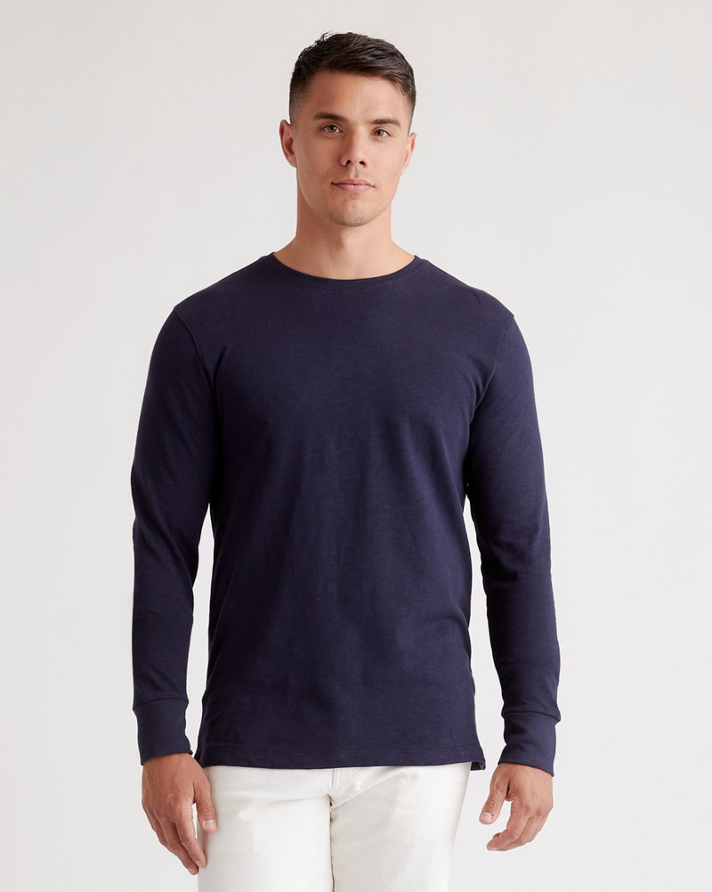 100% Organic Cotton Slub Long Sleeve Tee