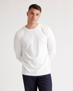 100% Organic Cotton Slub Long Sleeve Tee