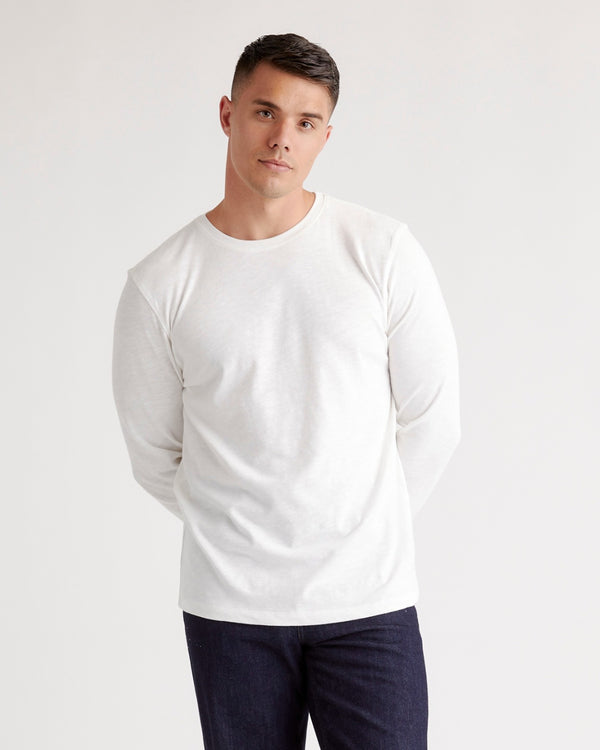 100% Organic Cotton Slub Long Sleeve Tee