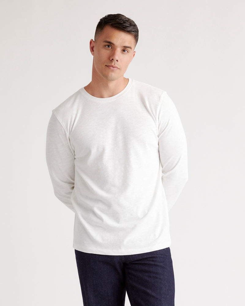 100% Organic Cotton Slub Long Sleeve Tee