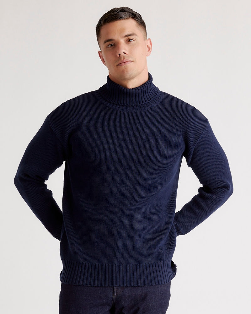 100% Organic Cotton Turtleneck Sweater