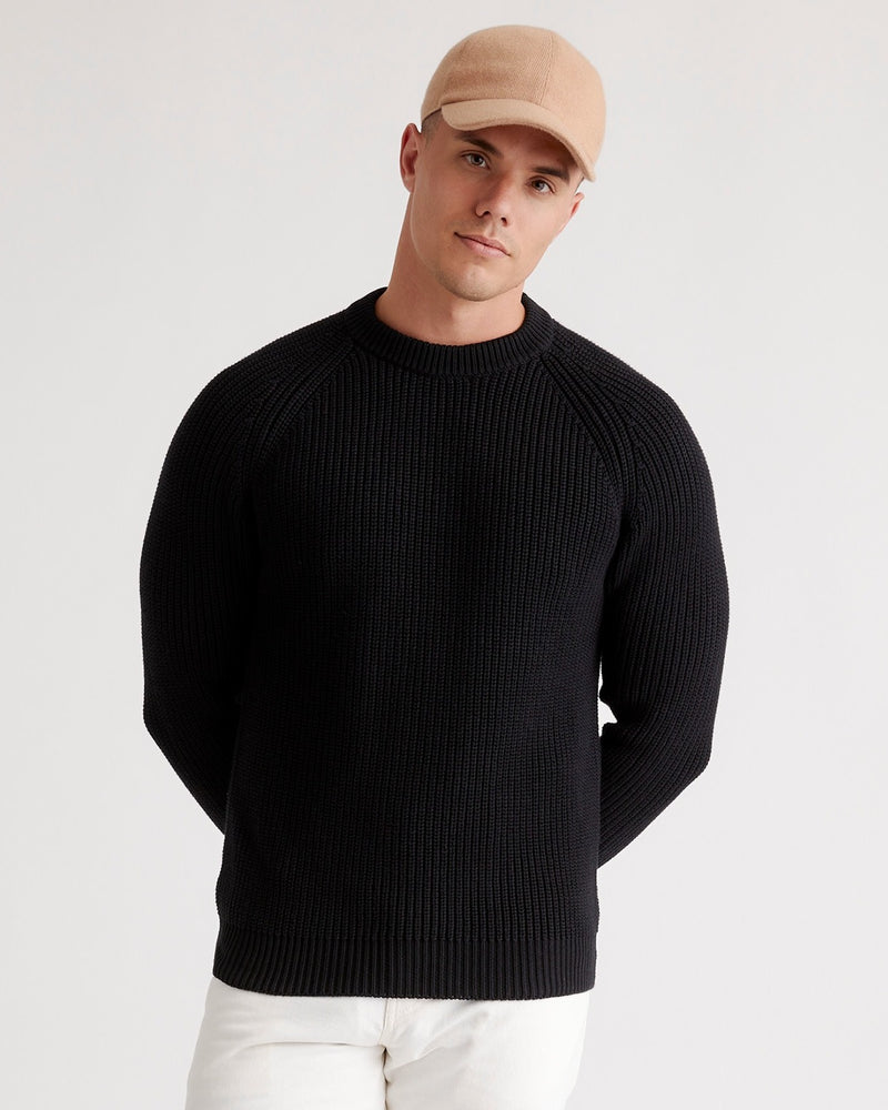 100% Organic Cotton Fisherman Crew Sweater