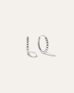 14k Gold Beaded Hoops1
