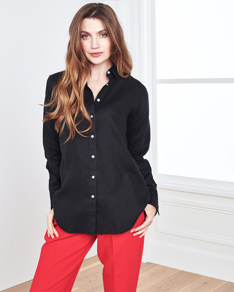 Automation 100% European Linen Long Sleeve Shirt