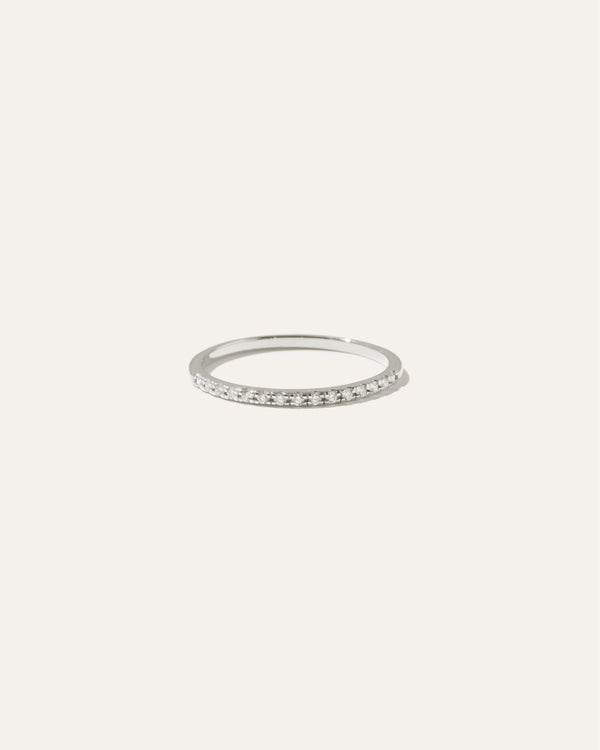 14K Gold Diamond Wedding Band