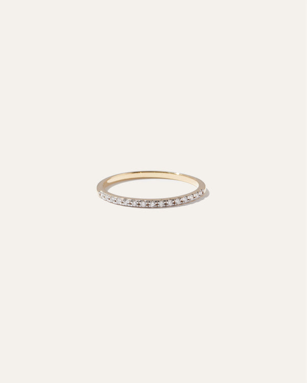 14K Gold Diamond Wedding Band