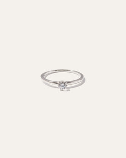 14K Gold Solitaire Diamond Engagement Ring