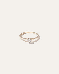 14K Gold Solitaire Diamond Engagement Ring