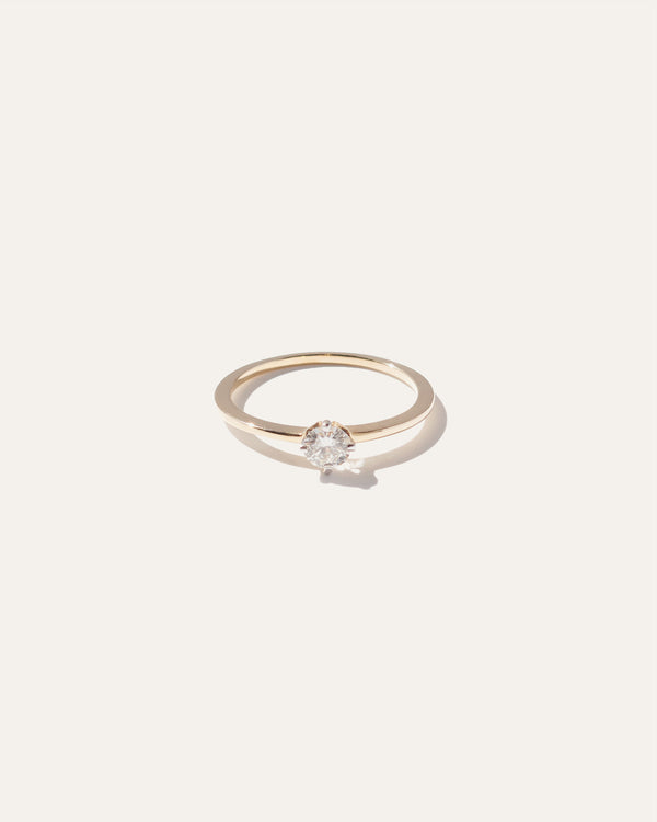 14K Gold Solitaire Diamond Engagement Ring