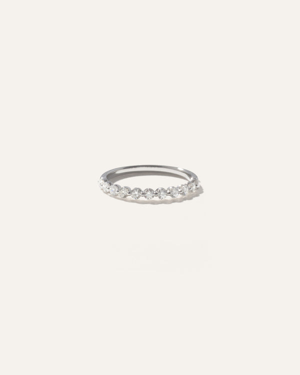 14K Gold Diamond Floating Band
