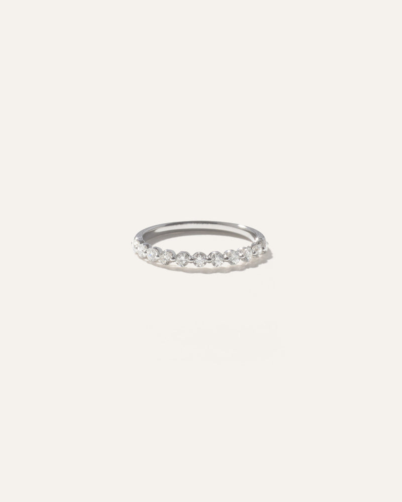 14K Gold Diamond Floating Band