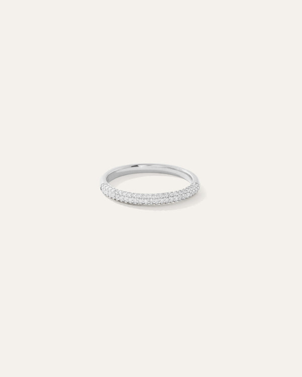 14K Gold Diamond Micro Pave Band