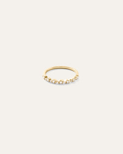 14K Gold Pear Diamond Half Eternity Band