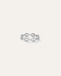 14K Diamond Infinity Amandine Band