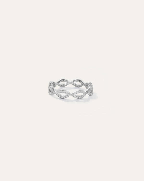 14K Diamond Infinity Amandine Band