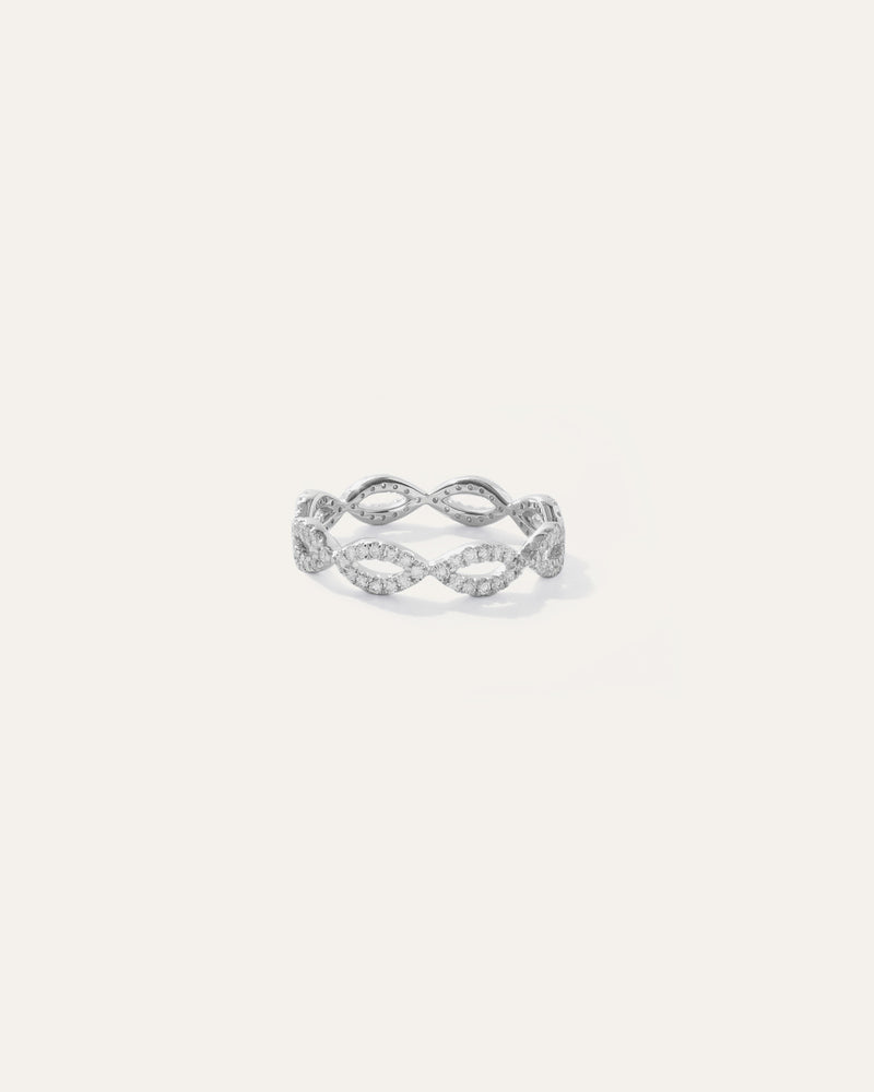 14K Diamond Infinity Amandine Band