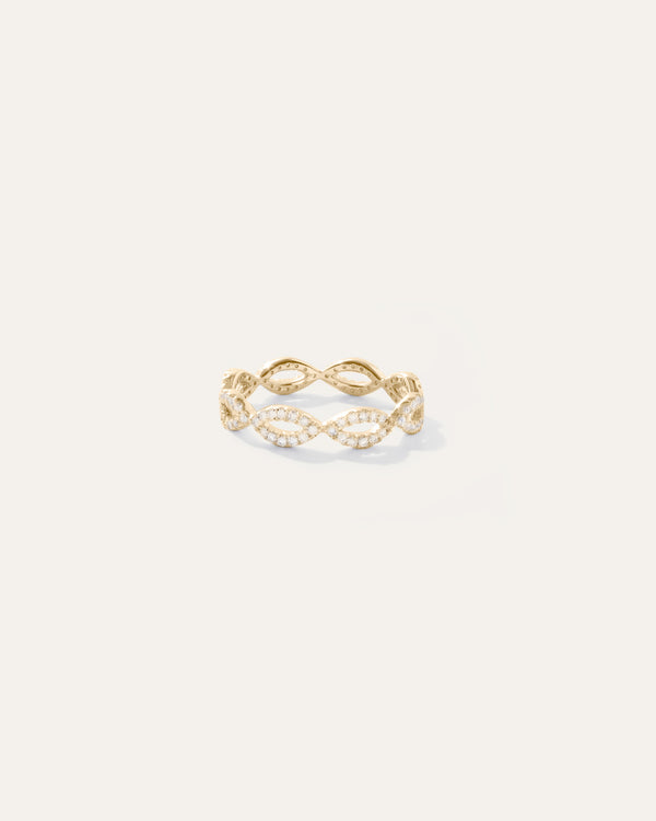 14K Diamond Infinity Amandine Band
