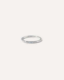 14K Gold Diamond Line Ring