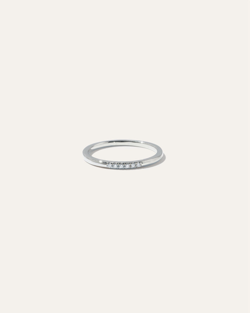 14K Gold Diamond Line Ring
