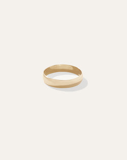 14K Gold 4MM Dome Band